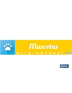 SEÑALETICA IMANTADA PARA EXPOSITOR 975 x 200 mm - MASCOTAS