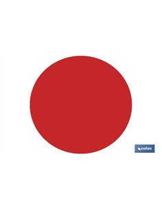 CIRCULO ADHESIVO ROJO 150 mm PARA CRISTAL
