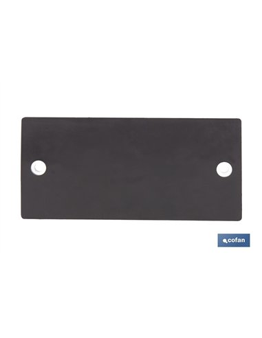 CATADIÓPTRICO RECTANGULAR BLANCO 106 X 50 MM CON AGUJERO SIN TORNILLO