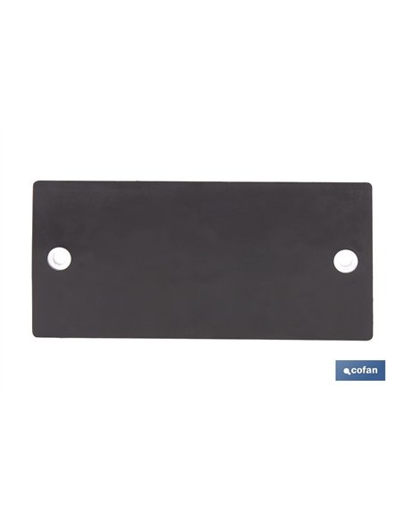CATADIÓPTRICO RECTANGULAR BLANCO 106 X 50 MM CON AGUJERO SIN TORNILLO