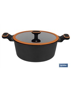 CACEROLA 28 CM FULL INDUCTION ALUMINIO FUNDIDO OLIVIER 2