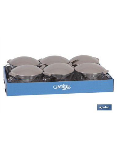 AZUCARERO 120ml MODELO ALBAHACA COLOR PIEDRA 15X11.5X9 CMventa unitaria