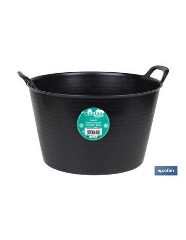 CAPAZO  NEGRO  RECICLADO  42 L   48.5 X 45 X 38 CM venta unitaria