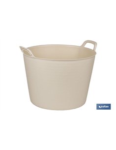 CAPAZO 42 L BEIGE  48.5 X 45 X 38 CM venta unitaria