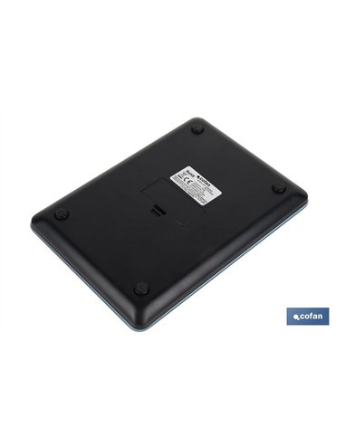 BÁSCULA DE COCINA DIGITAL 10 KG COLOR AZUL