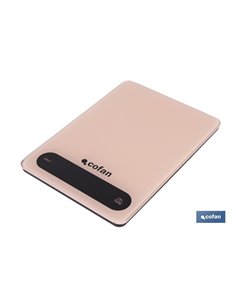 BÁSCULA DE COCINA DIGITAL 10 KG COLOR NARANJA PASTEL 2