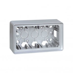 Surface de la boîte 2 elem. l'aluminium froid SIMON 8200760-093