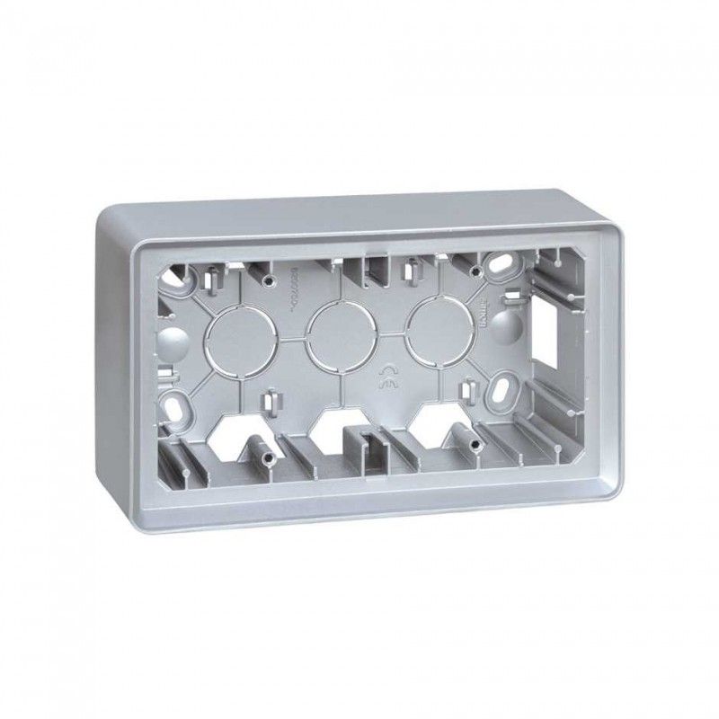 Box oberfläche 2 elem. aluminium warm SIMON 8200760-093