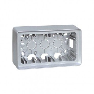 Box oberfläche 2 elem. aluminium warm SIMON 8200760-093