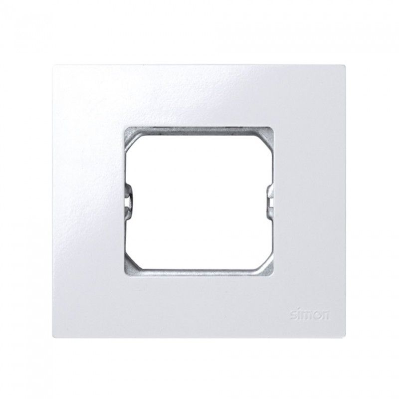 Pack di 100 u. fotogramma 1 elemento compatto bianco con un telaio separato SIMON 2702610-030