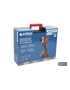 ATORNILLADOR PERCUTOR A BATERÍA Li-ion 20 V 3600 RPM 2