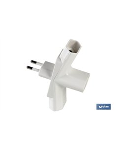 ADAPTADOR MULTIVIA 3 VIAS (10A-250V)