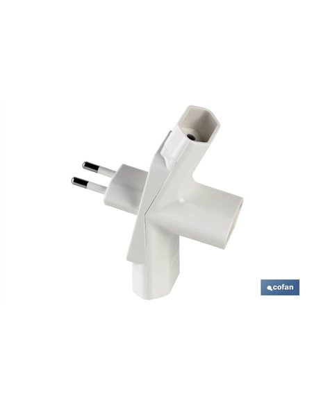ADAPTADOR MULTIVIA 3 VIAS (10A-250V)