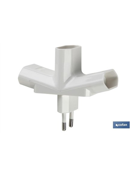 ADAPTADOR MULTIVIA 3 VIAS (10A-250V)