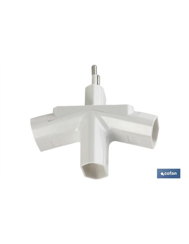 ADAPTADOR MULTIVIA 3 VIAS (10A-250V)