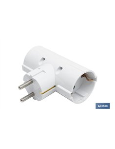 ADAPTADOR SCHUKO 2 VIAS (16A-250V) 2