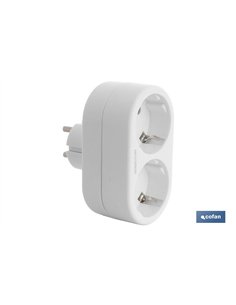 ADAPTADOR 2 VIAS FRONTAL SCHUKO (3.500w)