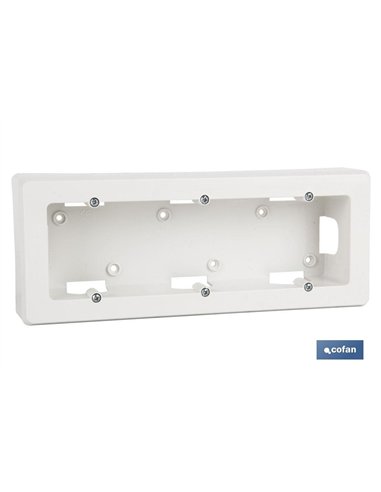 ZÓCALO SUPERFICIE 165X96X43 PARA 2 ELEMENTO. BLANCO
