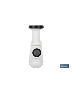 SIFÓN BOTELLA CON SALIDA Ø32-40 Y RACOR 1 1/2 2