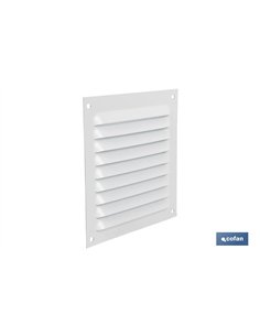 REJILLA DE VENTILACIÓN ALUMINIO BLANCO 10 X 10 CM venta unitaria