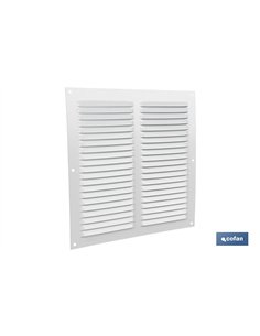 REJILLA DE VENTILACIÓN ALUMINIO BLANCO 25 X 25 CM venta unitaria