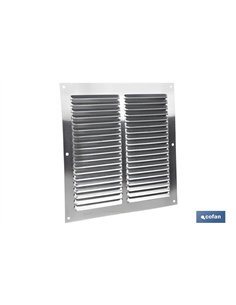 REJILLA DE VENTILACIÓN ALUMINIO CON MOSQUITERA 20 X 20 CM venta unitaria