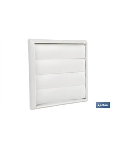 REJILLA DE VENTILACIÓN ABS BLANCO LAMAS MÓVILES Ø10 CM VENTA UNITARIA