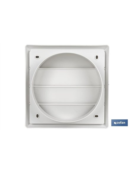 REJILLA DE VENTILACIÓN ABS BLANCO LAMAS MÓVILES Ø12 CM VENTA UNITARIA