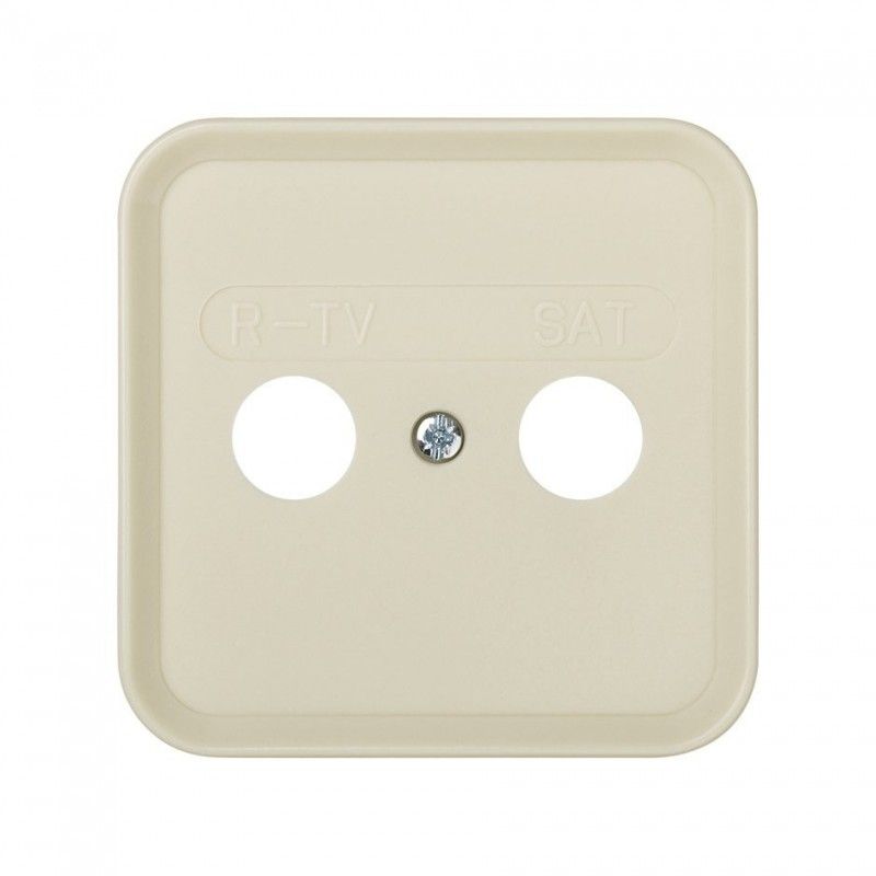 Placa de tomada marfim r-tv-sat SIMON 31 31097-61