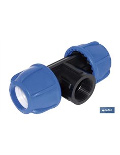 TE 90° ROSCA HEMBRA PP PN16 50 X 1 X 50  VENTA UNITARIA