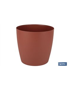 MACETA CAMELIA DE COLOR ARCILLA 35 X 33 CM venta unitaria