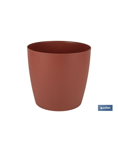 MACETA CAMELIA DE COLOR ARCILLA 35 X 33 CM venta unitaria