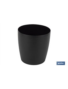 MACETA CAMELIA DE COLOR NEGRO 18 X 17,8 CM venta unitaria