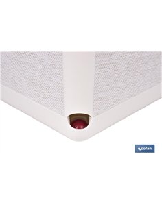 MACETA O MACETERO GAMA TEXTIL CUADRADA COLOR BLANCO PP 238 X 238 X 240 MM 9 L venta unitaria 2