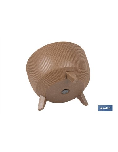MACETA CON PATAS Y FILTRO DE DRENAJE COLOR MARRÓN WPC Ø 330 X 234 MM 12,4 L venta unitaria