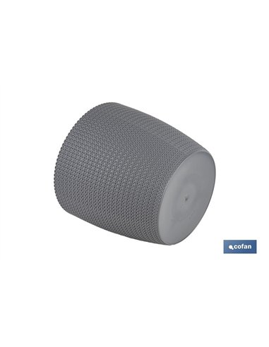 MACETA O MACETERO TRENZADA COLOR GRIS OSCURO PP Ø 359 X 315 MM 26,5 L venta unitaria