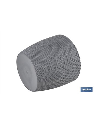 MACETA O MACETERO TRENZADA COLOR GRIS OSCURO PP Ø 359 X 315 MM 26,5 L venta unitaria