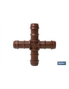 CONEXIÓN EN CRUZ Ø16MM (MARRÓN-MAX SEGUR.) Venta unitaria 2