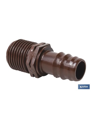 ENLACE MIXTO Ø16MM-1/2 (MARRÓN-MAX SEGUR.) Venta unitaria