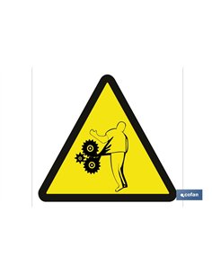 SEÑAL ADHESIVA 105X105MM.