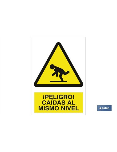 SEÑAL POLIESTIRENO 210X148MM.