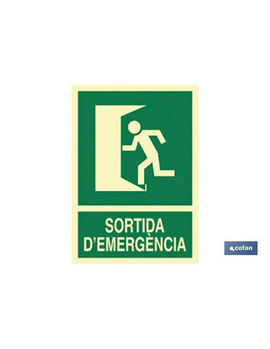 SEÑAL LUMINISCENTE 297X210MM.