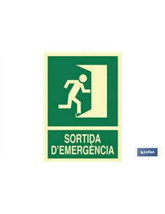 SEÑAL LUMINISCENTE 297X210MM.