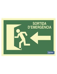 SEÑAL LUMINISCENTE 297X210MM.