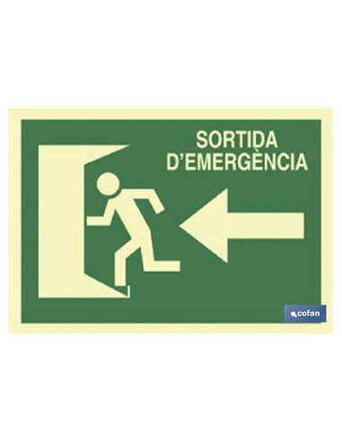 SEÑAL LUMINISCENTE 297X210MM.
