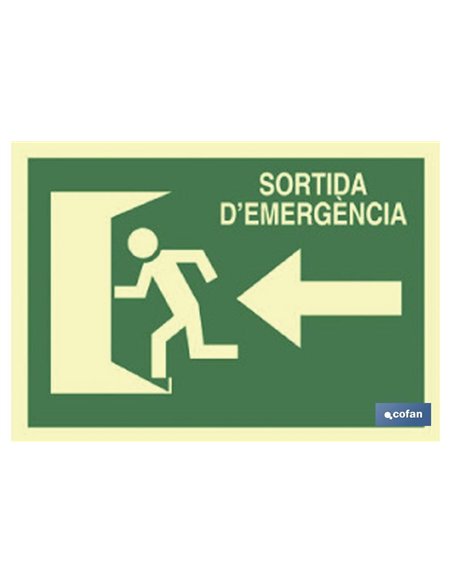 SEÑAL LUMINISCENTE 297X210MM.