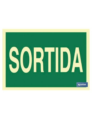 SEÑAL LUMINISCENTE 297X210MM.