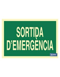 SEÑAL LUMINISCENTE 297X210MM.