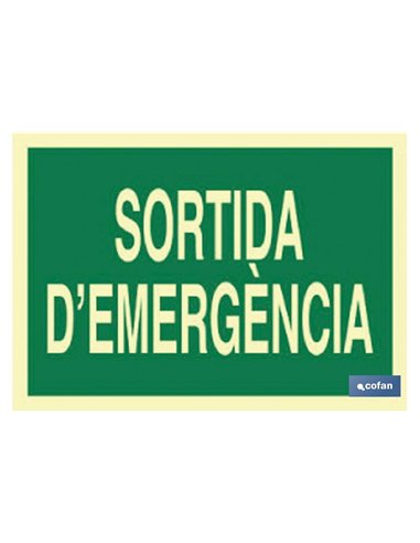 SEÑAL LUMINISCENTE 297X210MM.