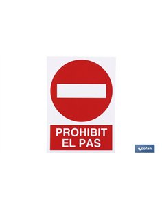 SEÑAL POLIESTIRENO 297X210 MM